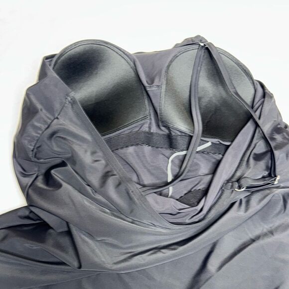 Plus Size Lands' End UPF 50 Tummy Control One Shoulder One-Piece Swims Size 3X - Picture 9 of 10